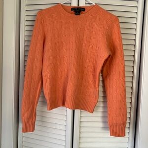 Cashmere Ralph Lauren Sweater. Size L Slim Fit. Melon